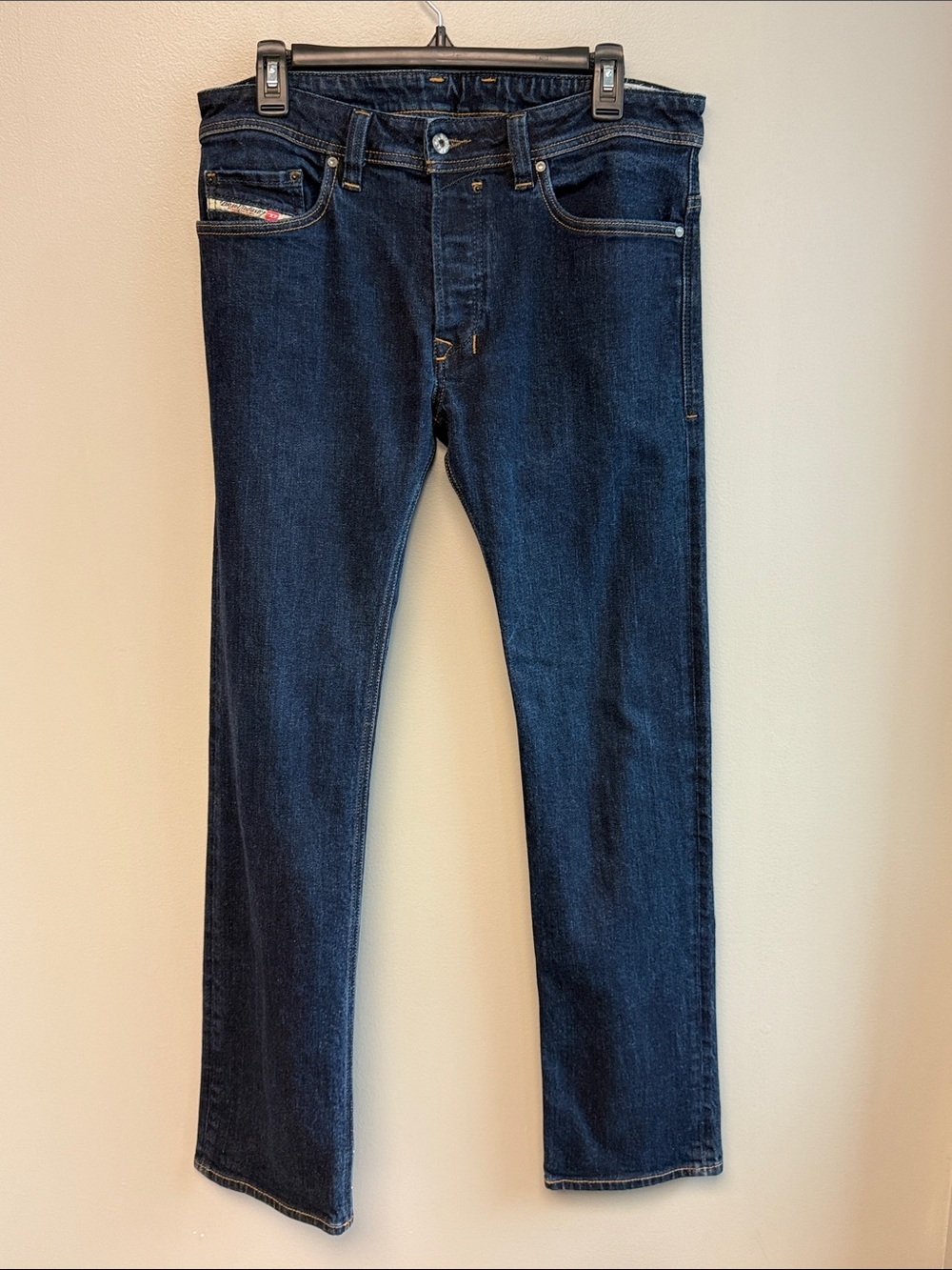 Diesel Safado Regular Slim Straight Stretch Jeans Dark Wash Men's W32 L32